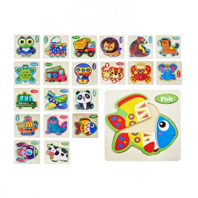 Drevené puzzle – rôzne druhy